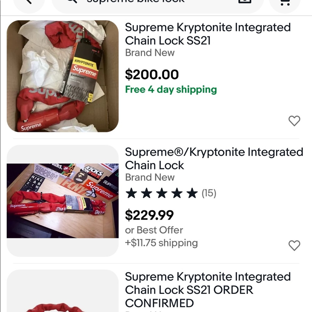 Supreme bike lock - Picture 5 of 5